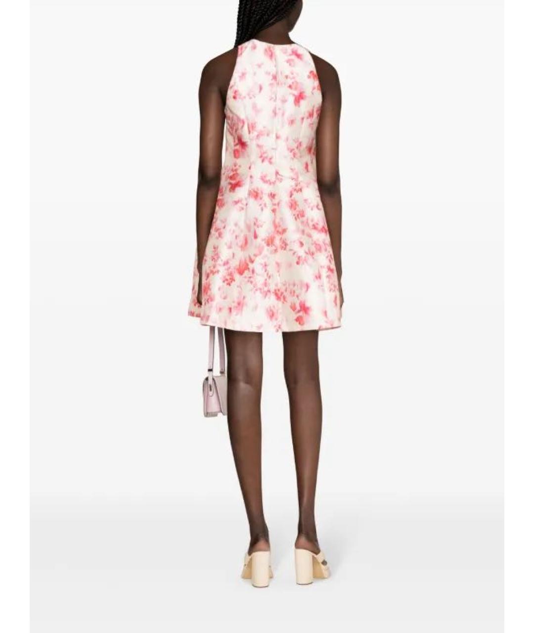 PHILOSOPHY DI LORENZO SERAFINI Розовое полиэстеровое коктейльное платье, фото 2