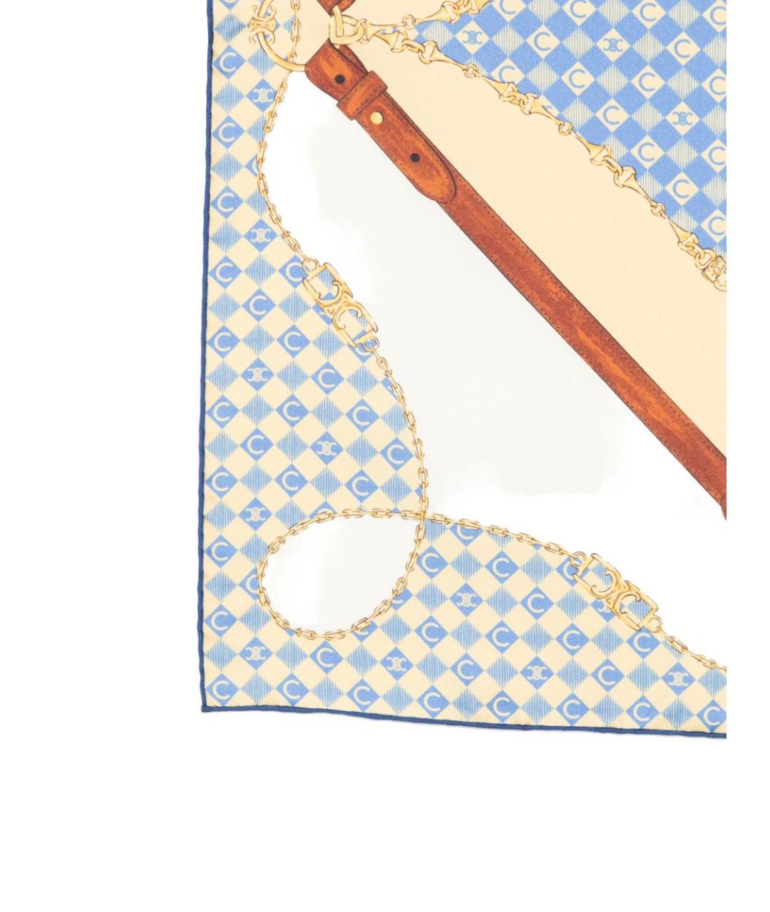 CELINE Мульти шелковый шарф, фото 2