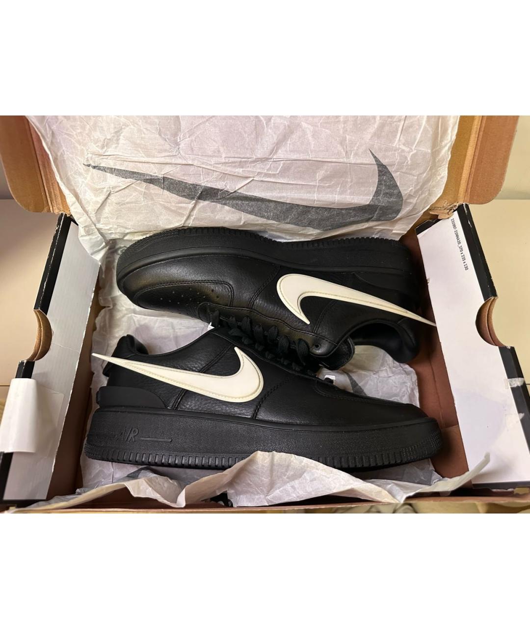 AMBUSH Черные низкие кроссовки / кеды из искусственной кожи, фото 5