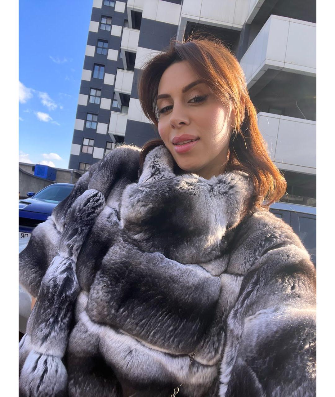 BRASCHI Черная меховая шуба, фото 3