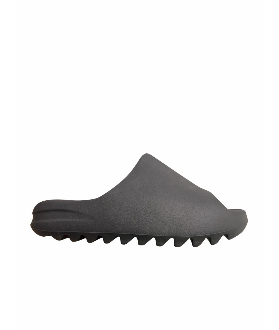 ADIDAS YEEZY Черные шлепанцы, фото 1