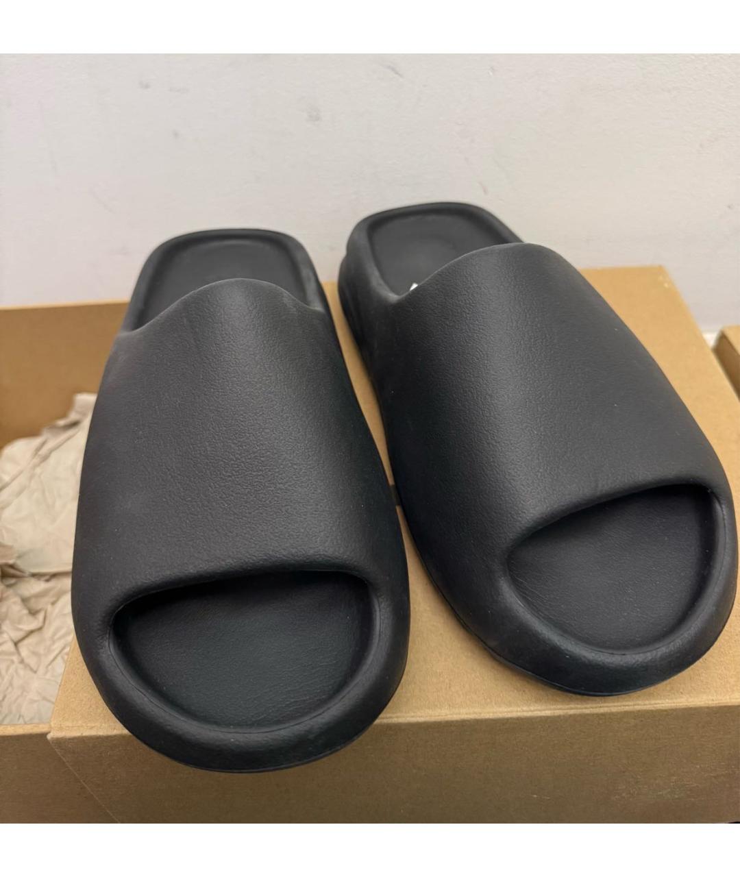 ADIDAS YEEZY Черные шлепанцы, фото 3
