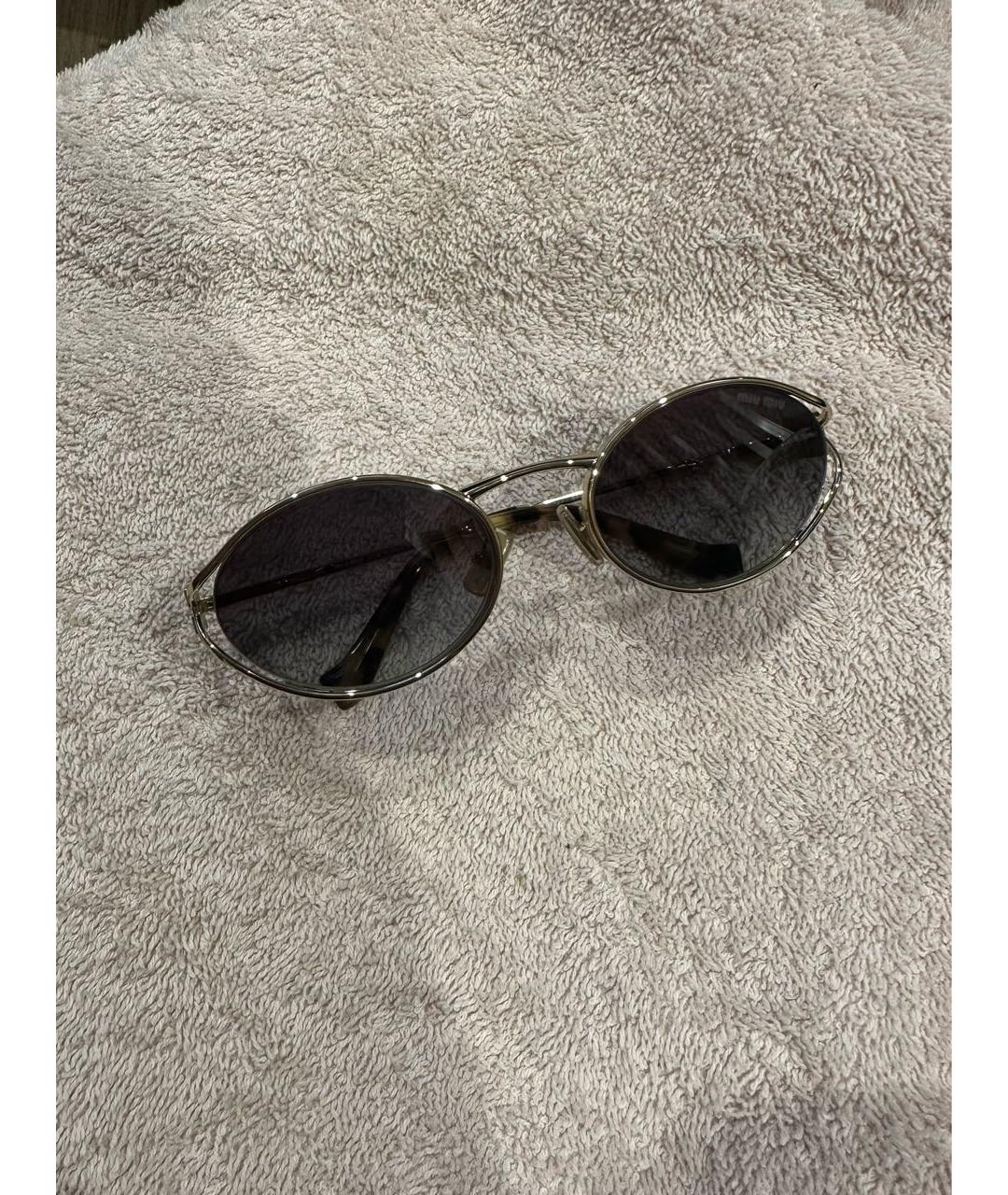 MIU MIU Металлические солнцезащитные очки, фото 5