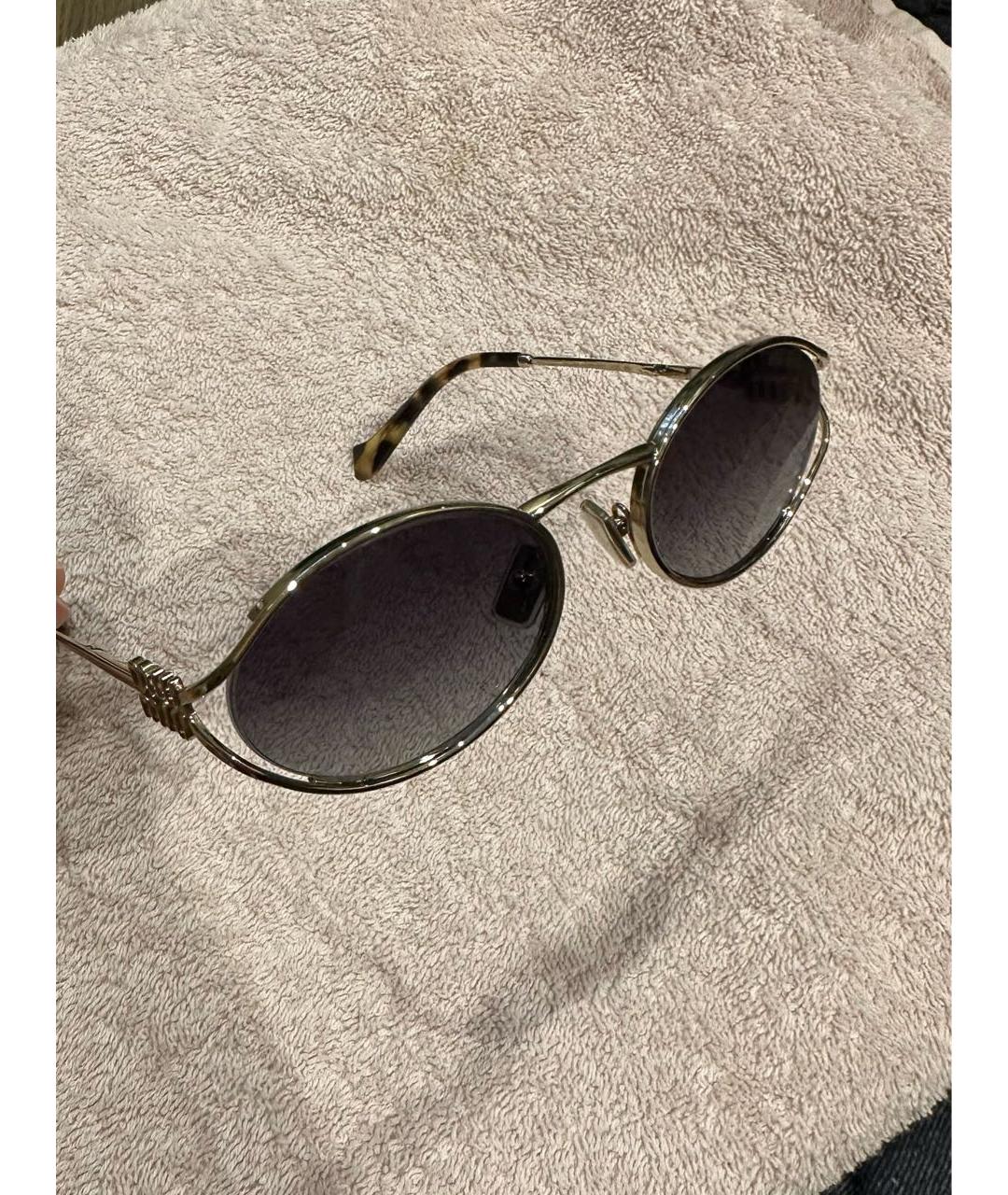 MIU MIU Металлические солнцезащитные очки, фото 2