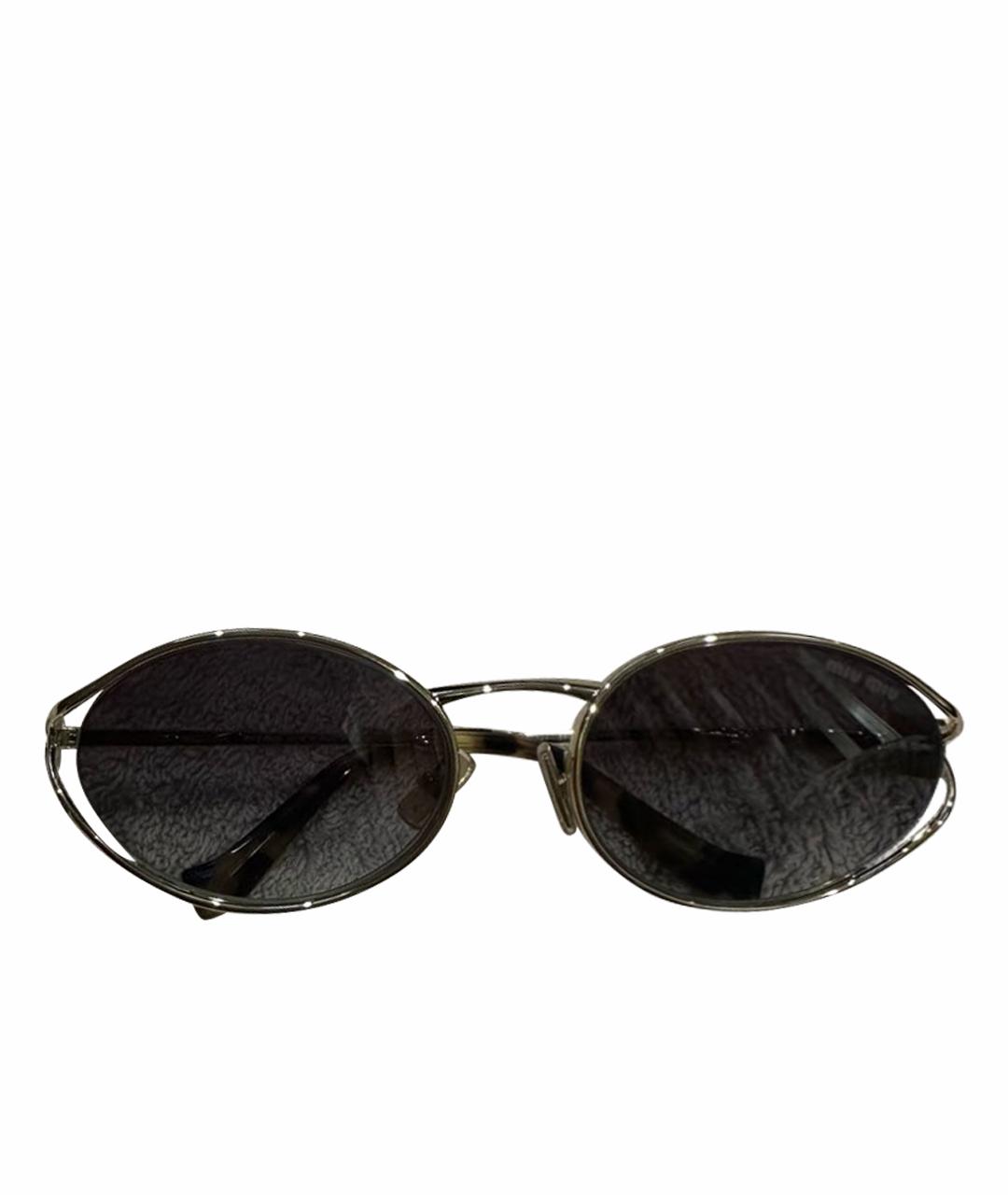 MIU MIU Металлические солнцезащитные очки, фото 1