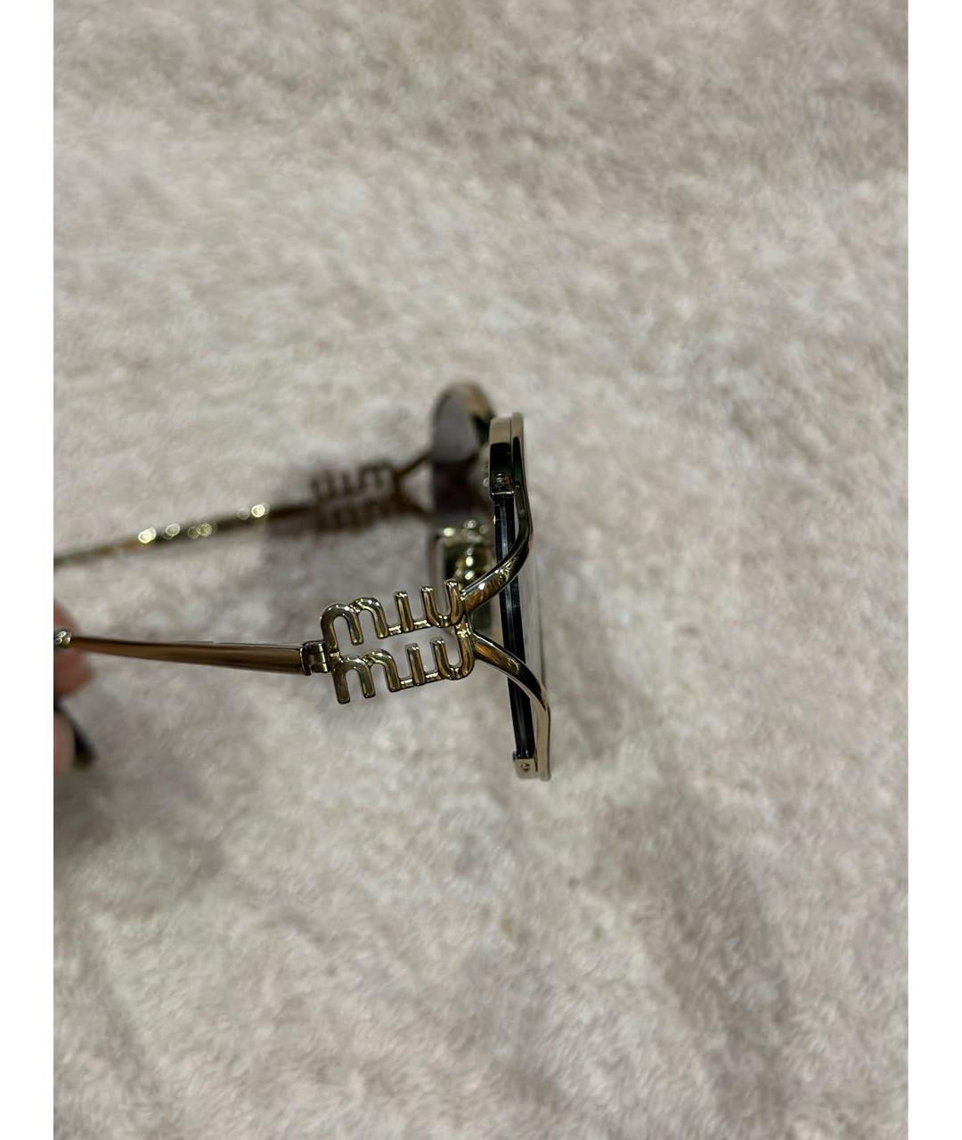 MIU MIU Металлические солнцезащитные очки, фото 3