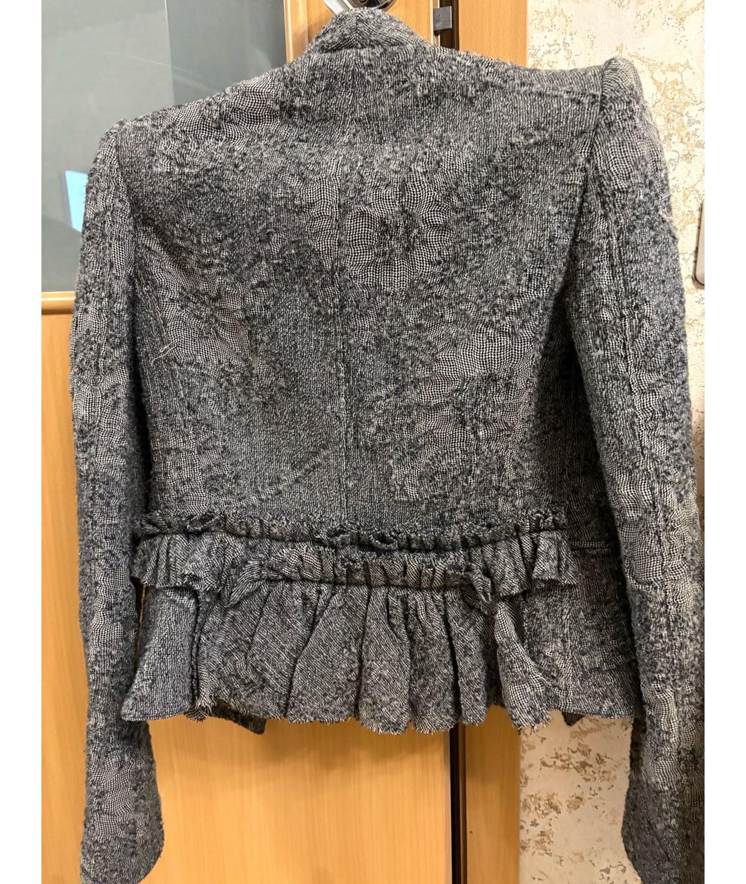 GIVENCHY Серый шерстяной жакет/пиджак, фото 4