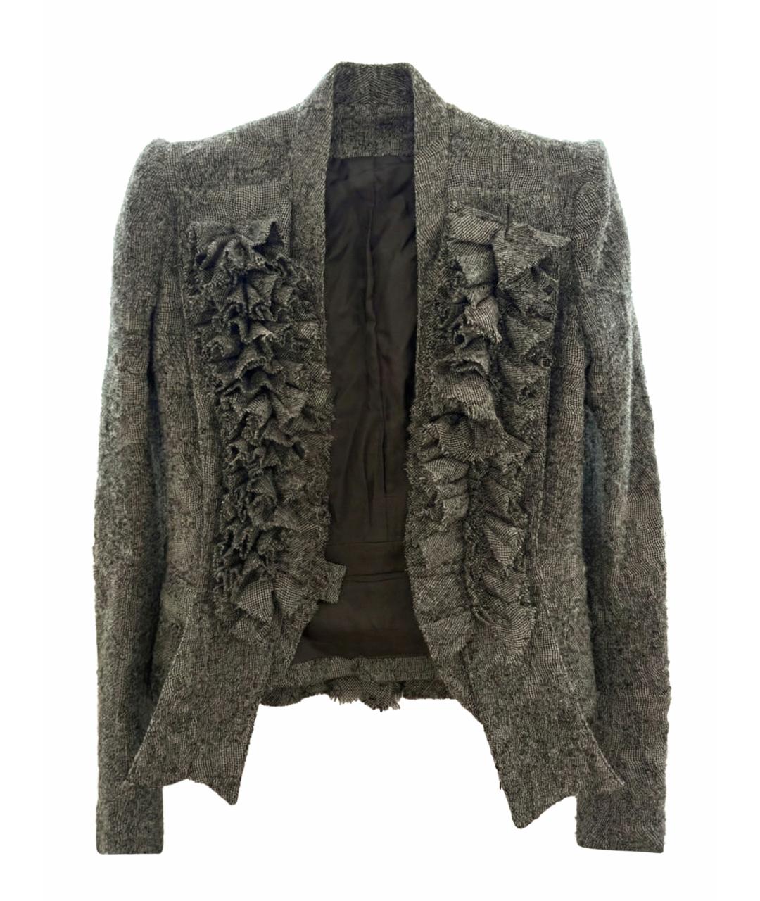 GIVENCHY Серый шерстяной жакет/пиджак, фото 1