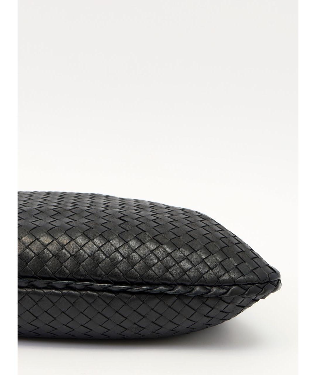 BOTTEGA VENETA Черная кожаная сумка тоут, фото 7