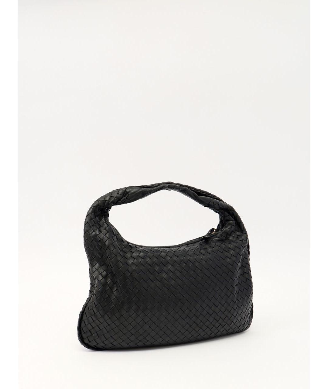 BOTTEGA VENETA Черная кожаная сумка тоут, фото 3