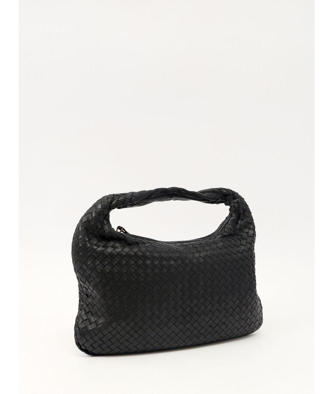 BOTTEGA VENETA Черная кожаная сумка тоут, фото 2