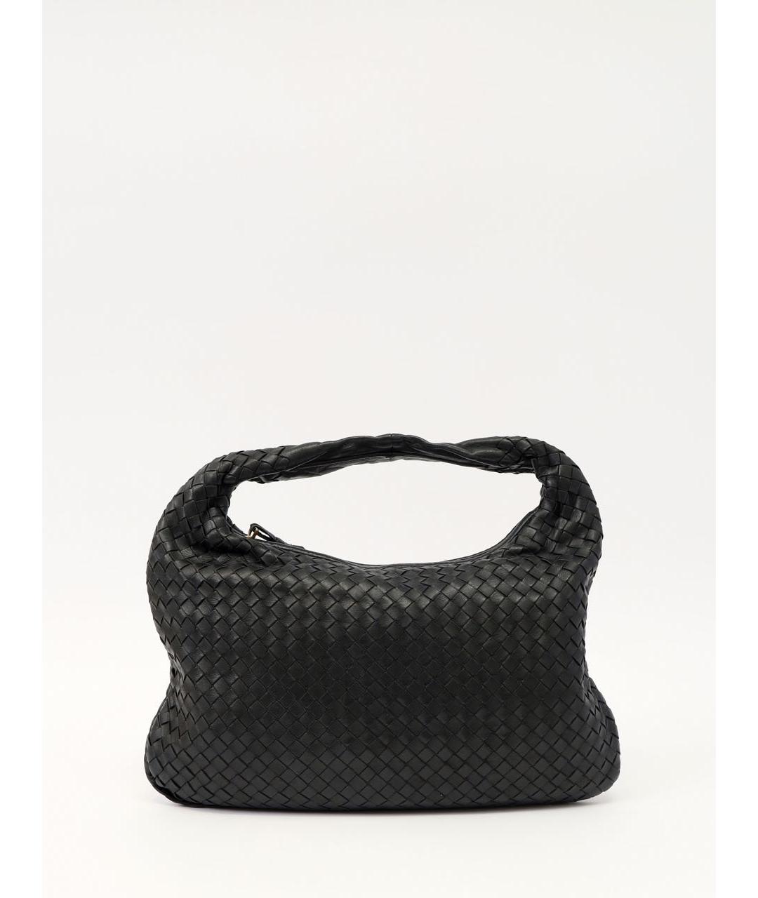 BOTTEGA VENETA Черная кожаная сумка тоут, фото 9