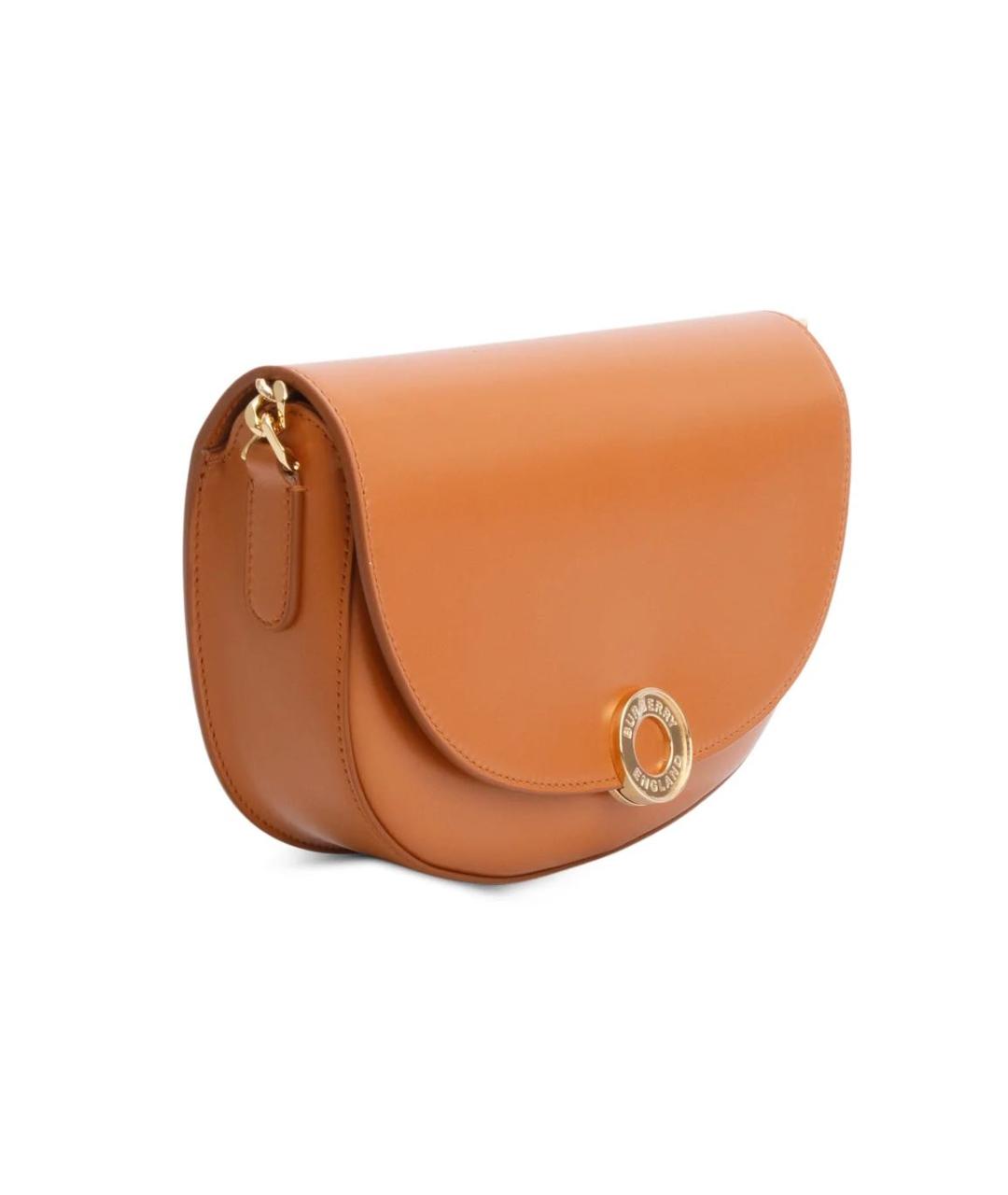 BURBERRY Коричневая кожаная сумка через плечо, фото 3