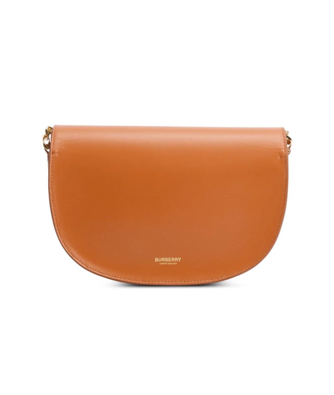BURBERRY Коричневая кожаная сумка через плечо, фото 2