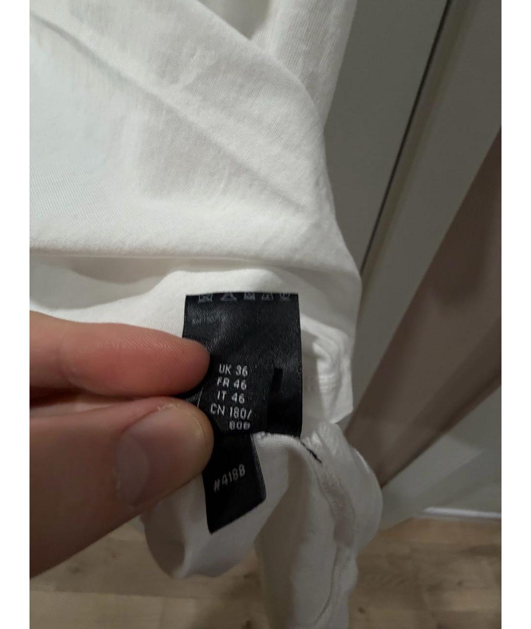 AMIRI Белая хлопковая футболка, фото 3