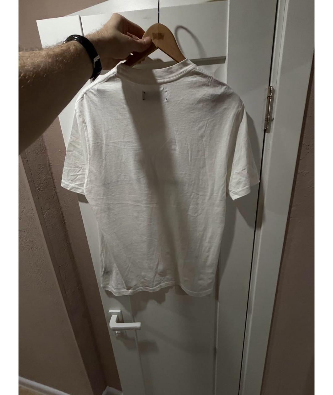 AMIRI Белая хлопковая футболка, фото 2