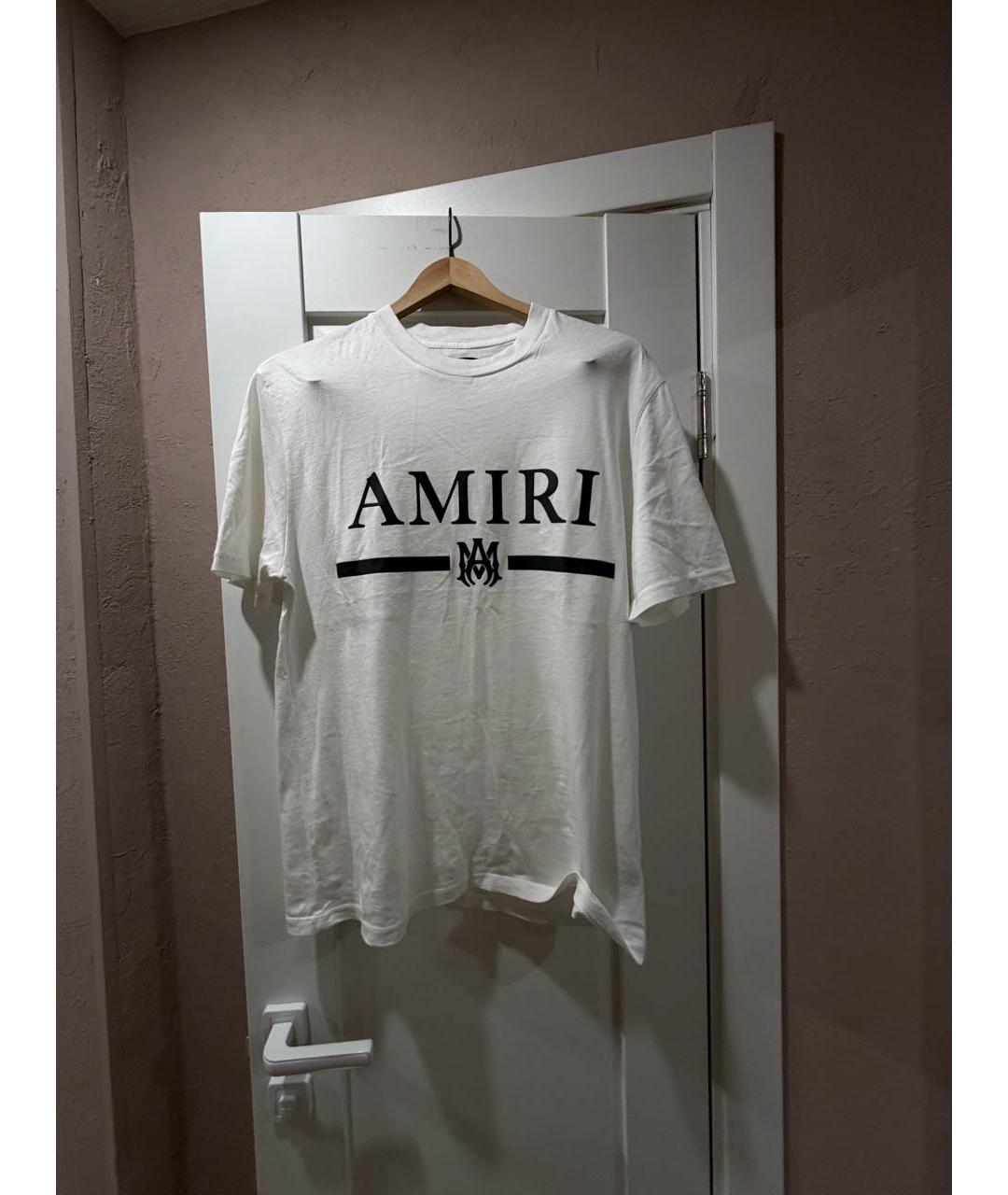 AMIRI Белая хлопковая футболка, фото 4