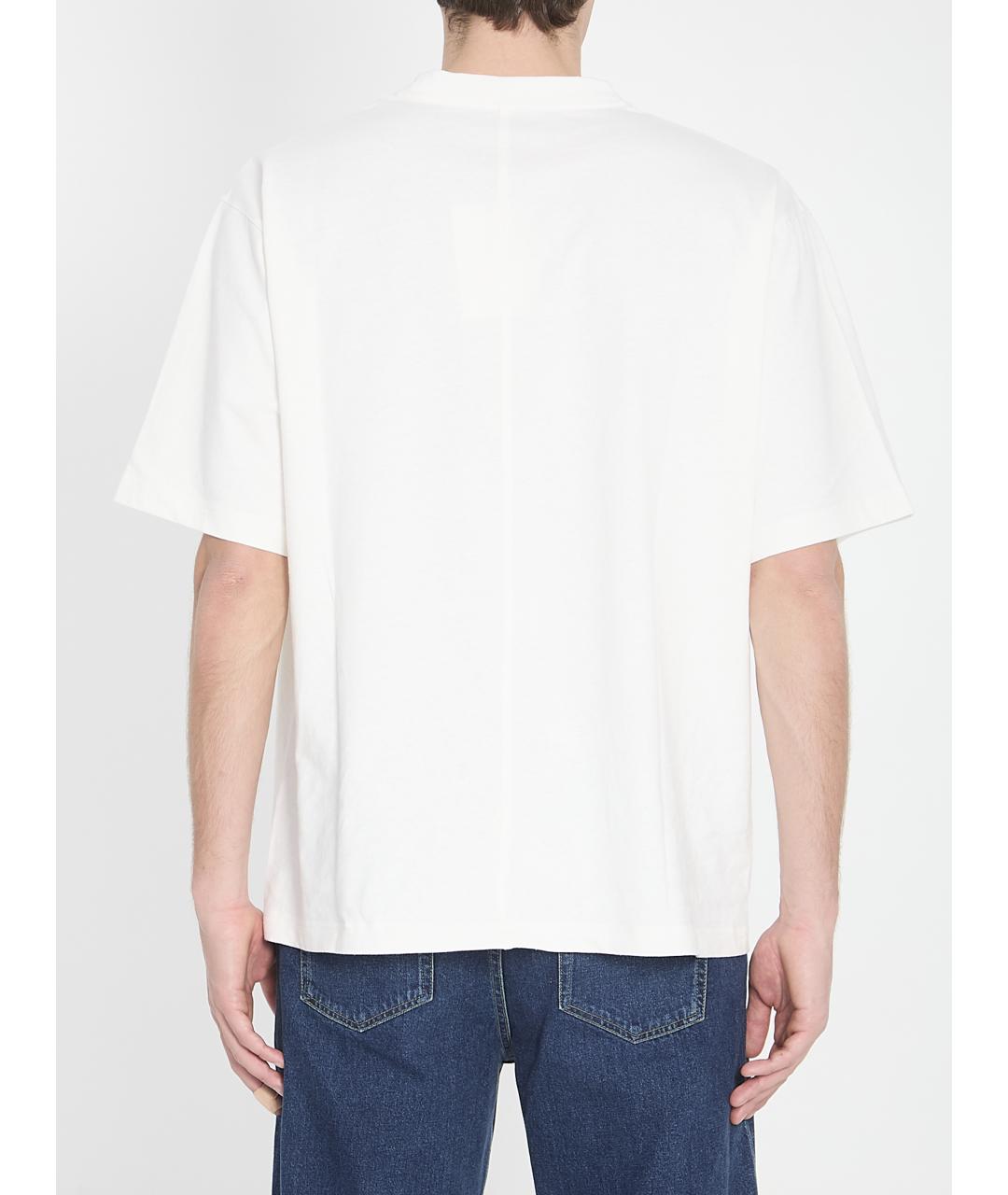 THE ROW Белая хлопковая футболка, фото 4
