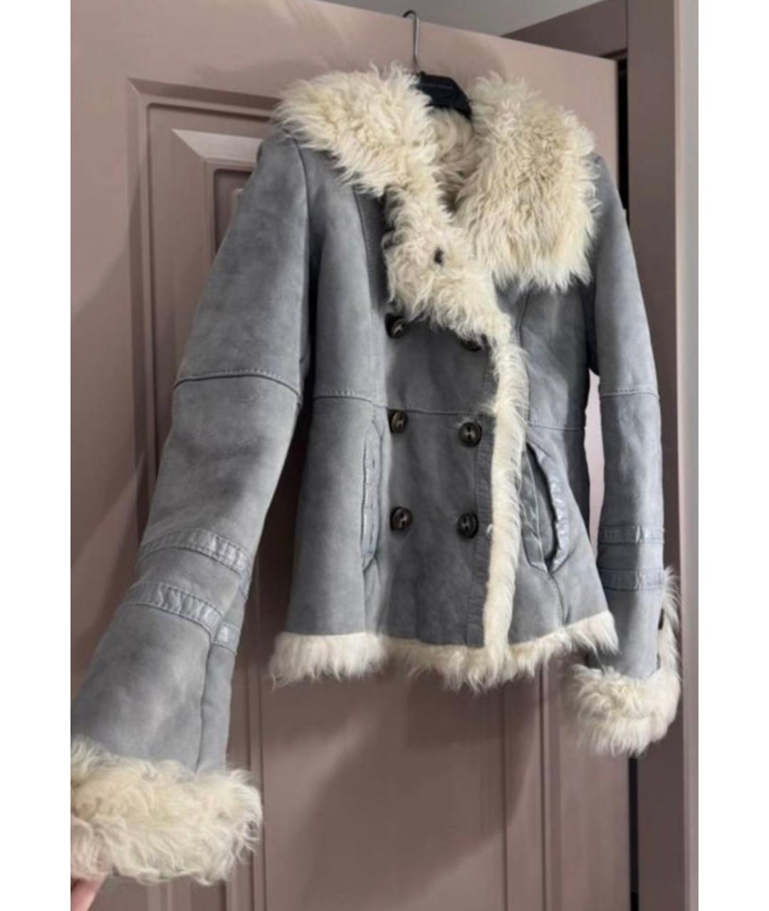 PINKO Серая дубленка, фото 3