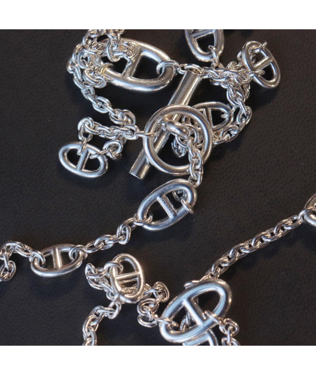 HERMES Серебряная серебряная цепочка, фото 6