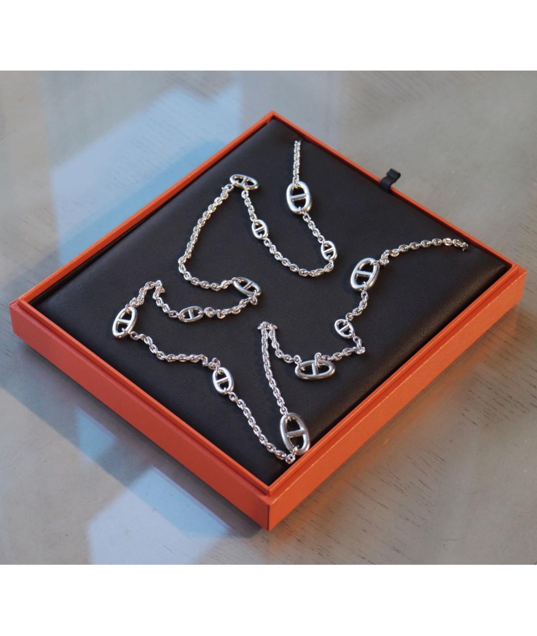 HERMES Серебряная серебряная цепочка, фото 4