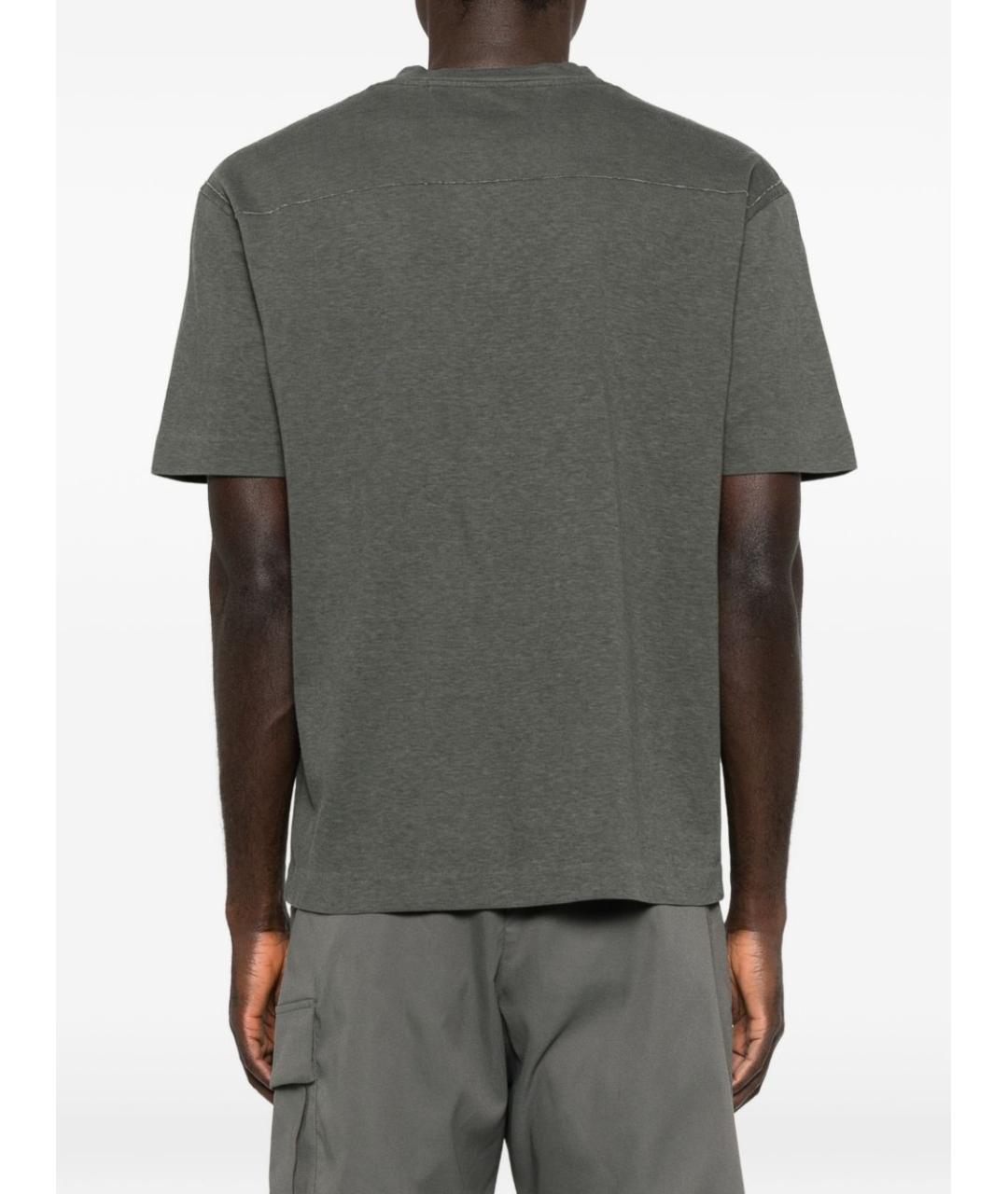 CP COMPANY Серая хлопковая футболка, фото 5