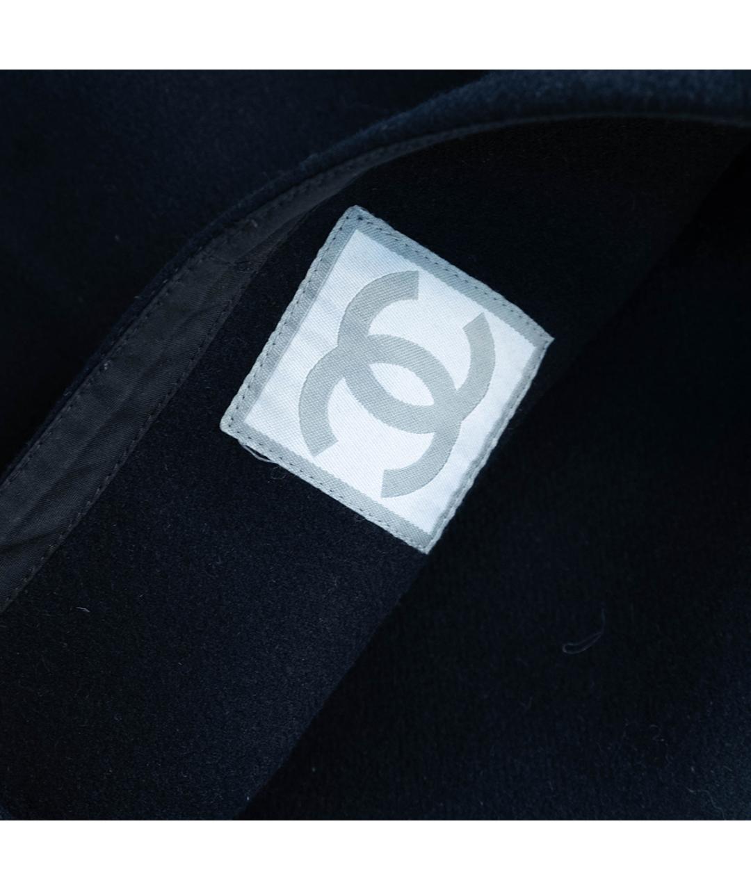 CHANEL Темно-синяя шерстяная юбка мини, фото 3