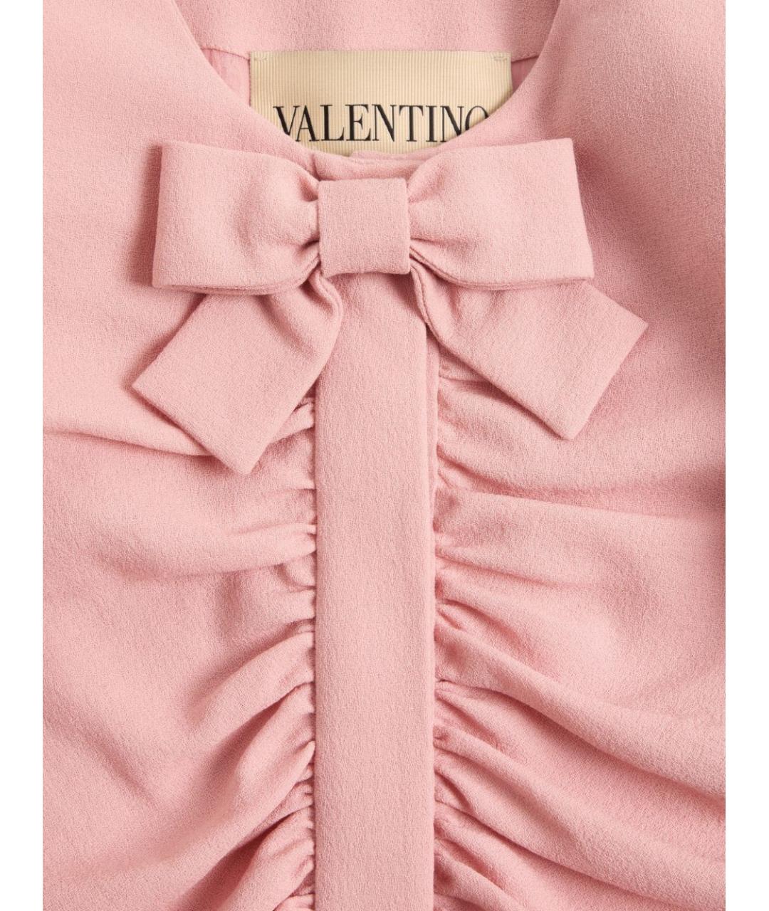 VALENTINO Розовый шерстяной жакет/пиджак, фото 4