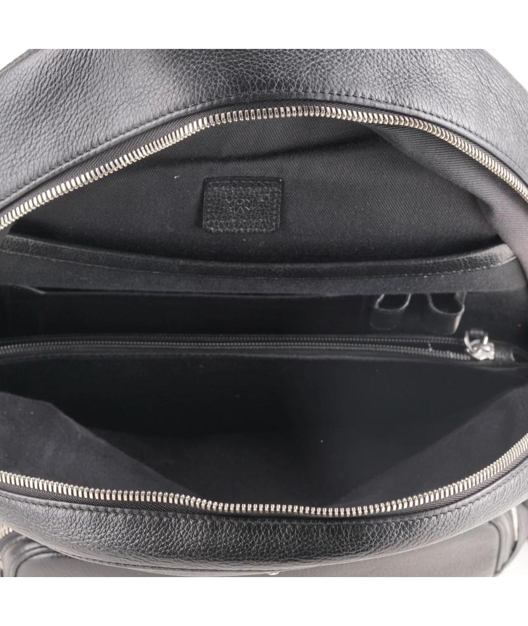 MONTBLANC Черный кожаный рюкзак, фото 6