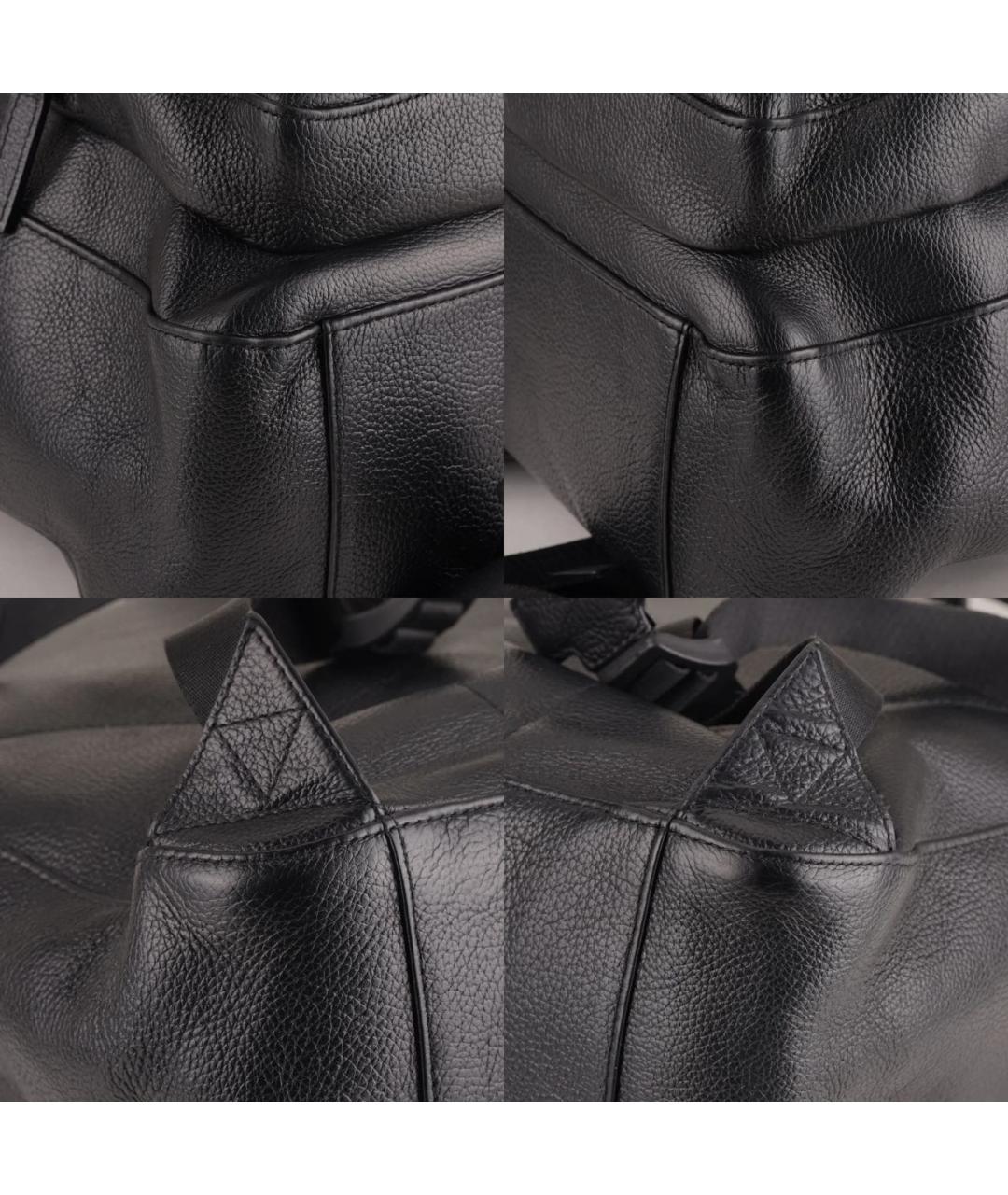 MONTBLANC Черный кожаный рюкзак, фото 7