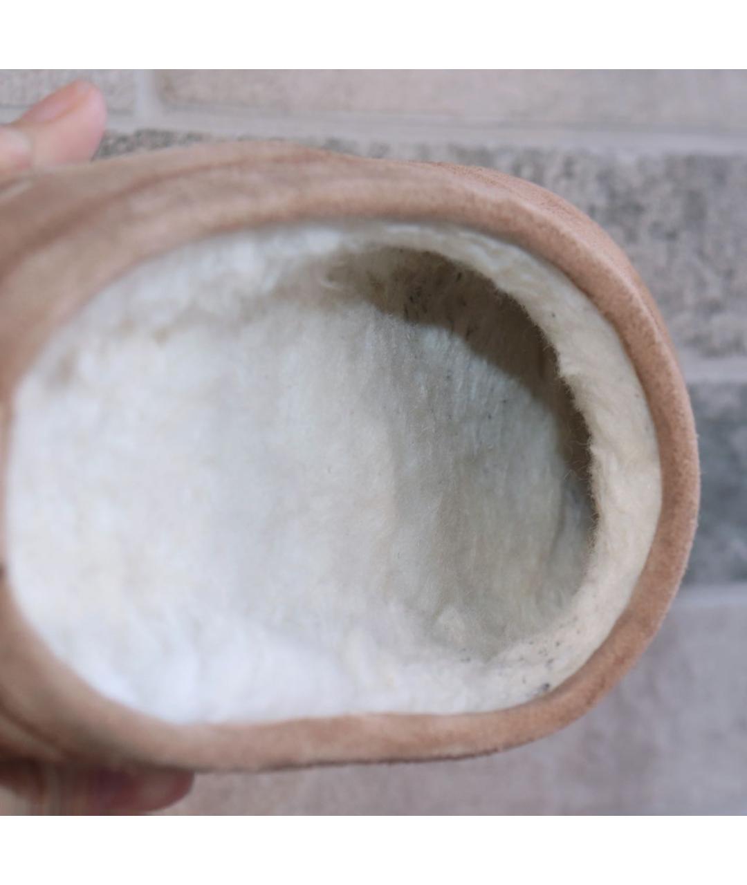 BALENCIAGA Бежевые замшевые сабо, фото 6