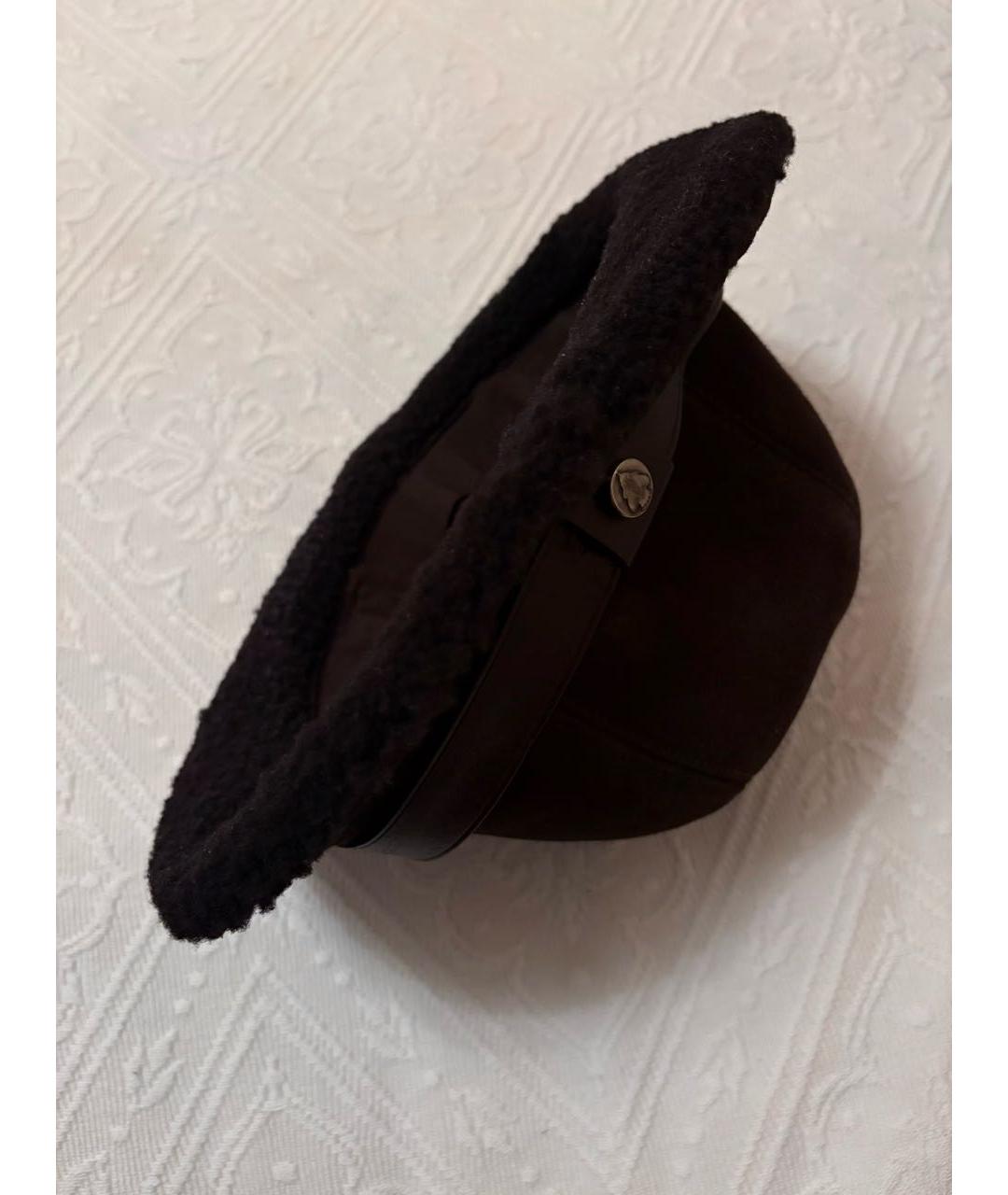 GUCCI Коричневая кожаная шляпа, фото 3