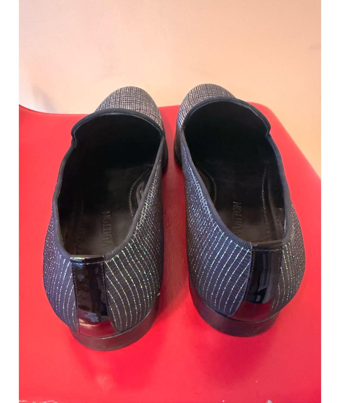LOUIS VUITTON Серебряные туфли из лакированной кожи, фото 4