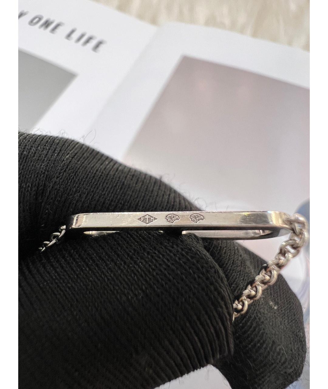 HERMES Серебряное колье из белого золота, фото 6