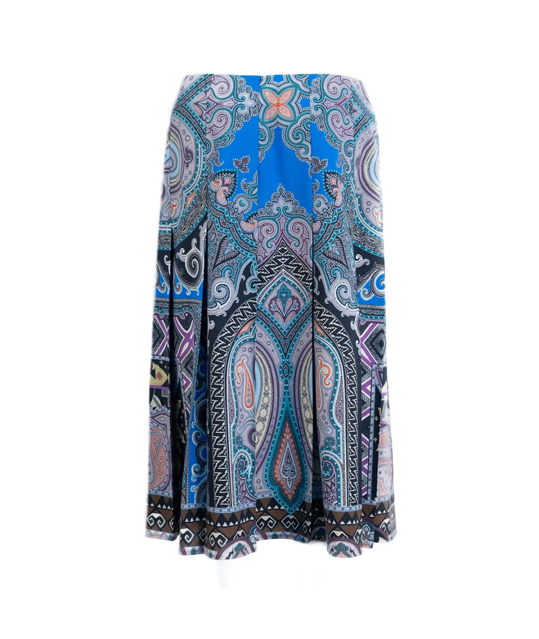 ETRO Мульти шерстяная юбка миди, фото 2