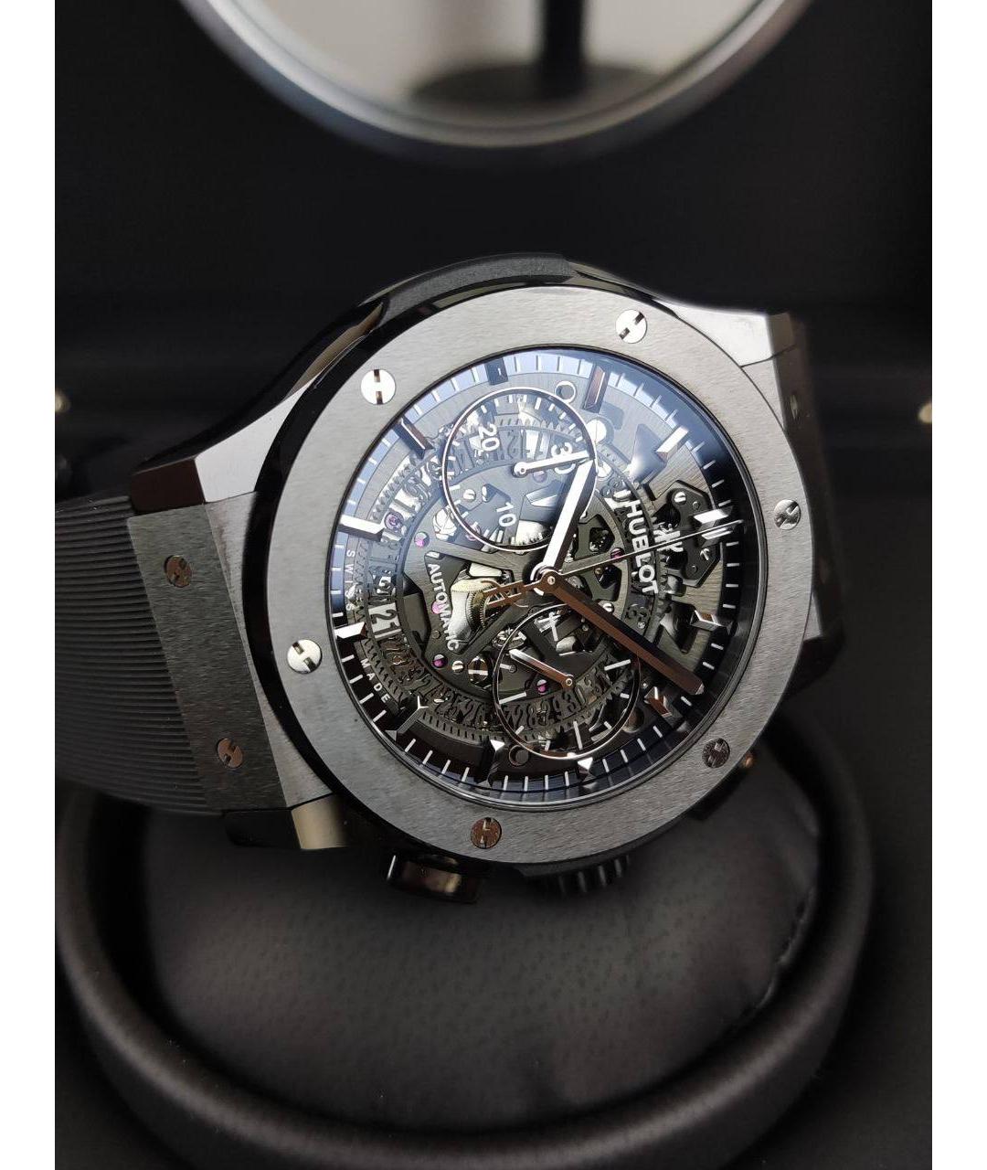 HUBLOT Черные керамические часы, фото 2