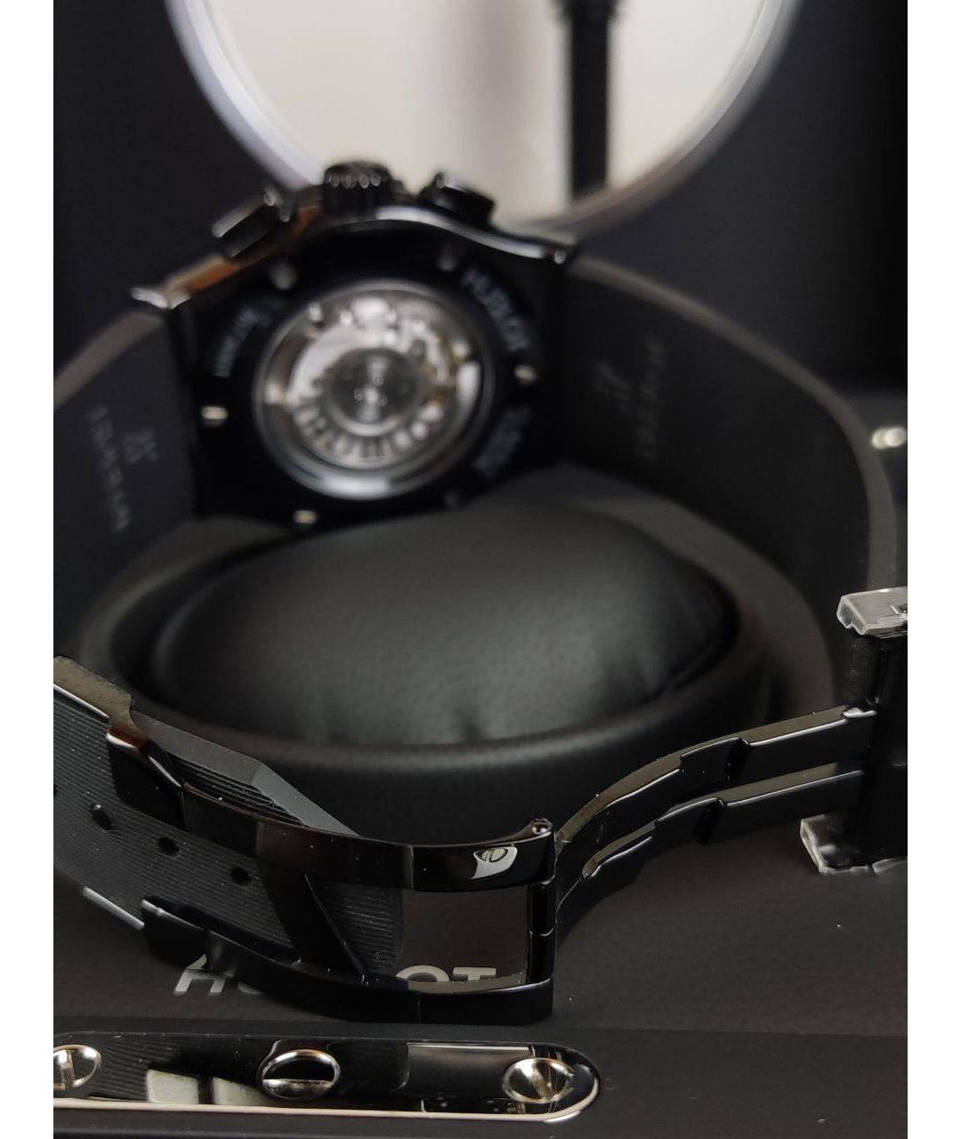 HUBLOT Черные керамические часы, фото 7