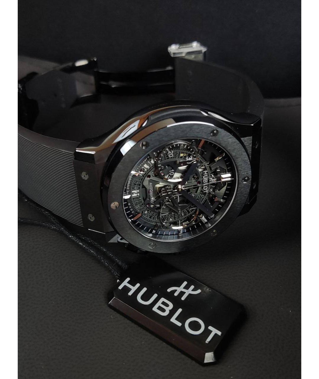 HUBLOT Черные керамические часы, фото 3