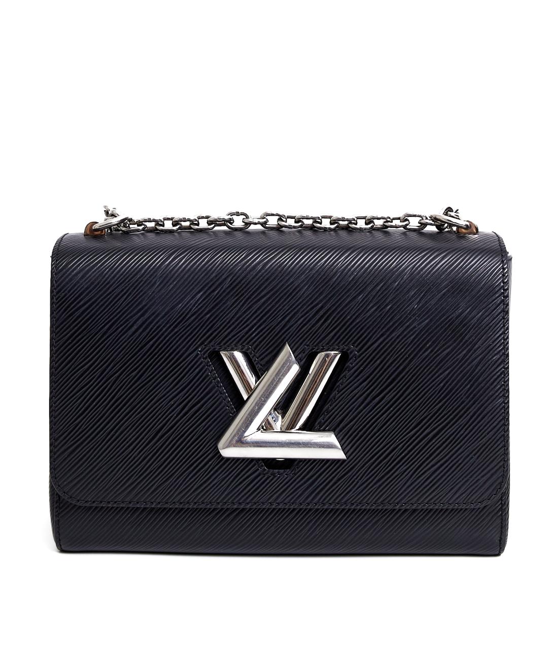 LOUIS VUITTON Черная кожаная сумка через плечо, фото 7