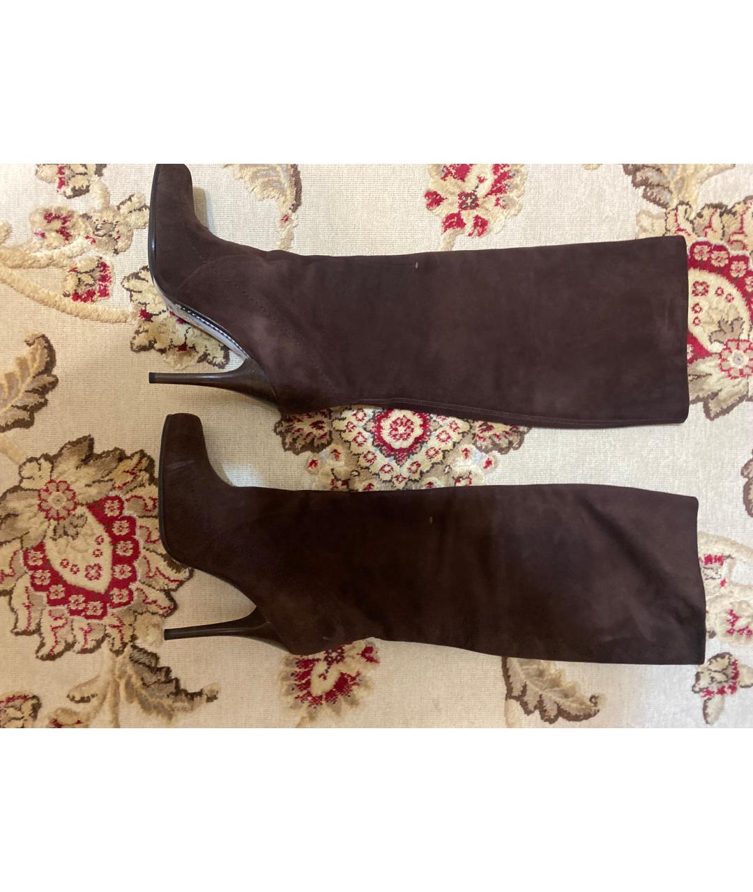 A.P.C. Коричневые замшевые полусапоги, фото 4