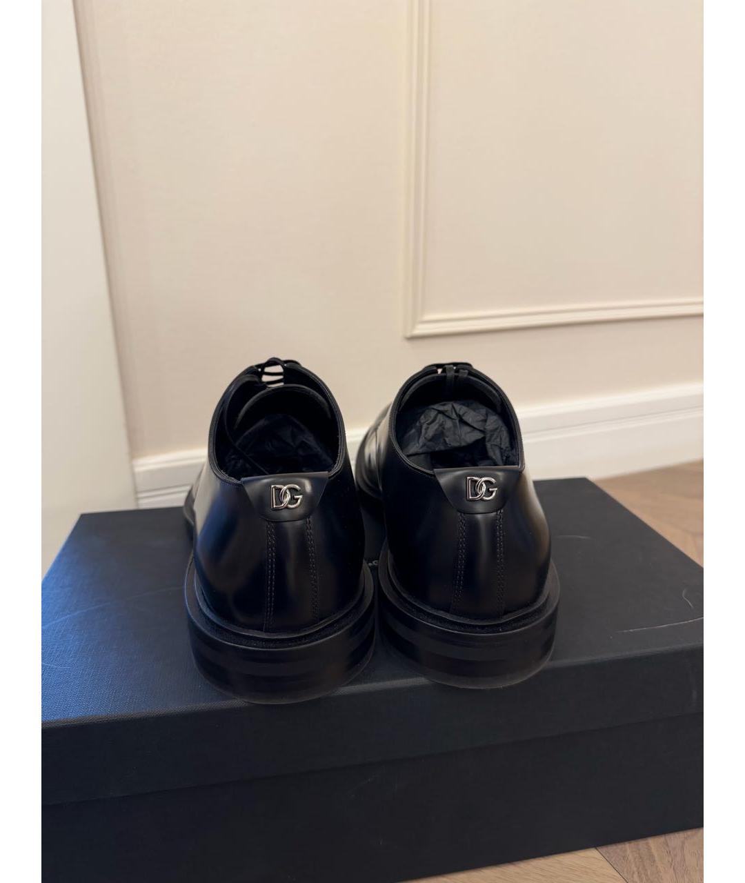 DOLCE&GABBANA Черные лоферы из лакированной кожи, фото 4