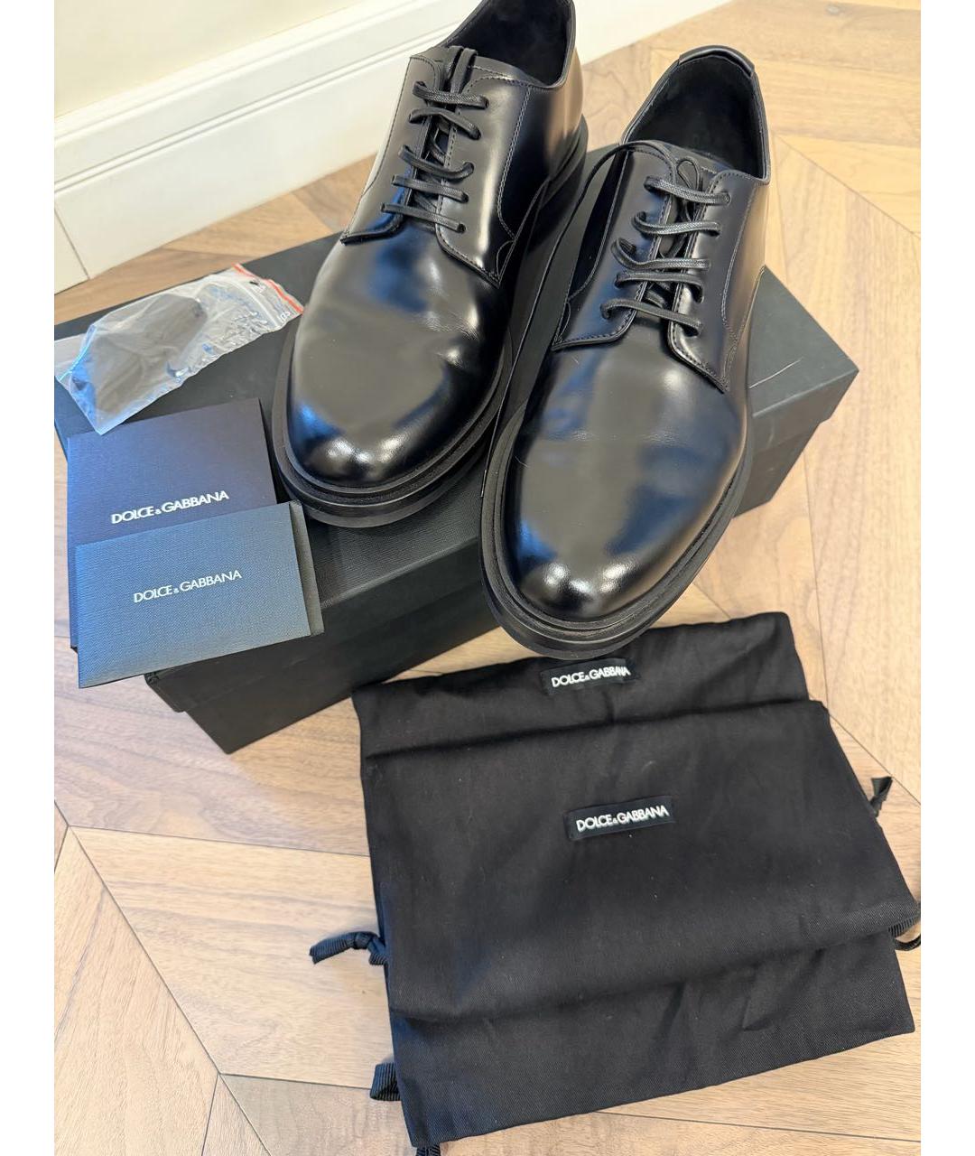 DOLCE&GABBANA Черные лоферы из лакированной кожи, фото 5