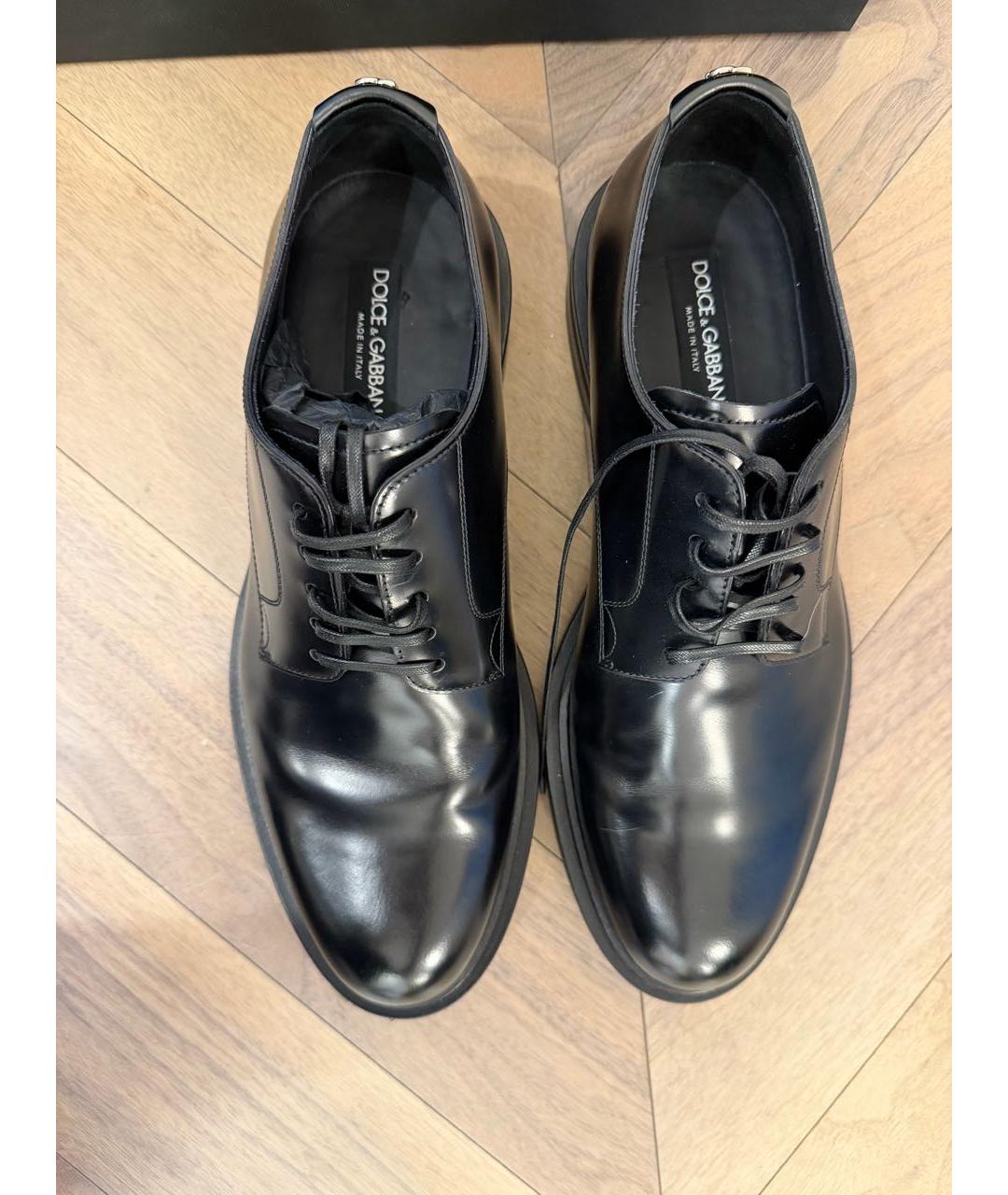 DOLCE&GABBANA Черные лоферы из лакированной кожи, фото 3