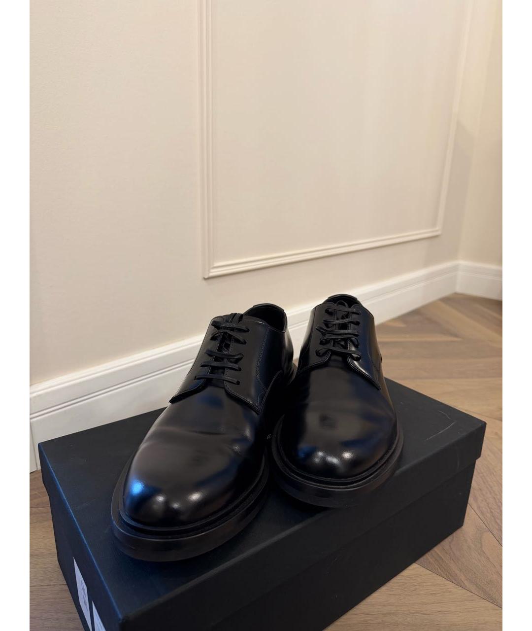 DOLCE&GABBANA Черные лоферы из лакированной кожи, фото 2