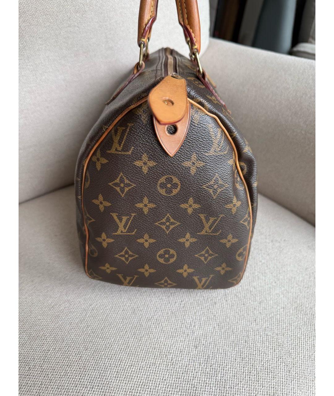 LOUIS VUITTON Коричневая сумка с короткими ручками, фото 3