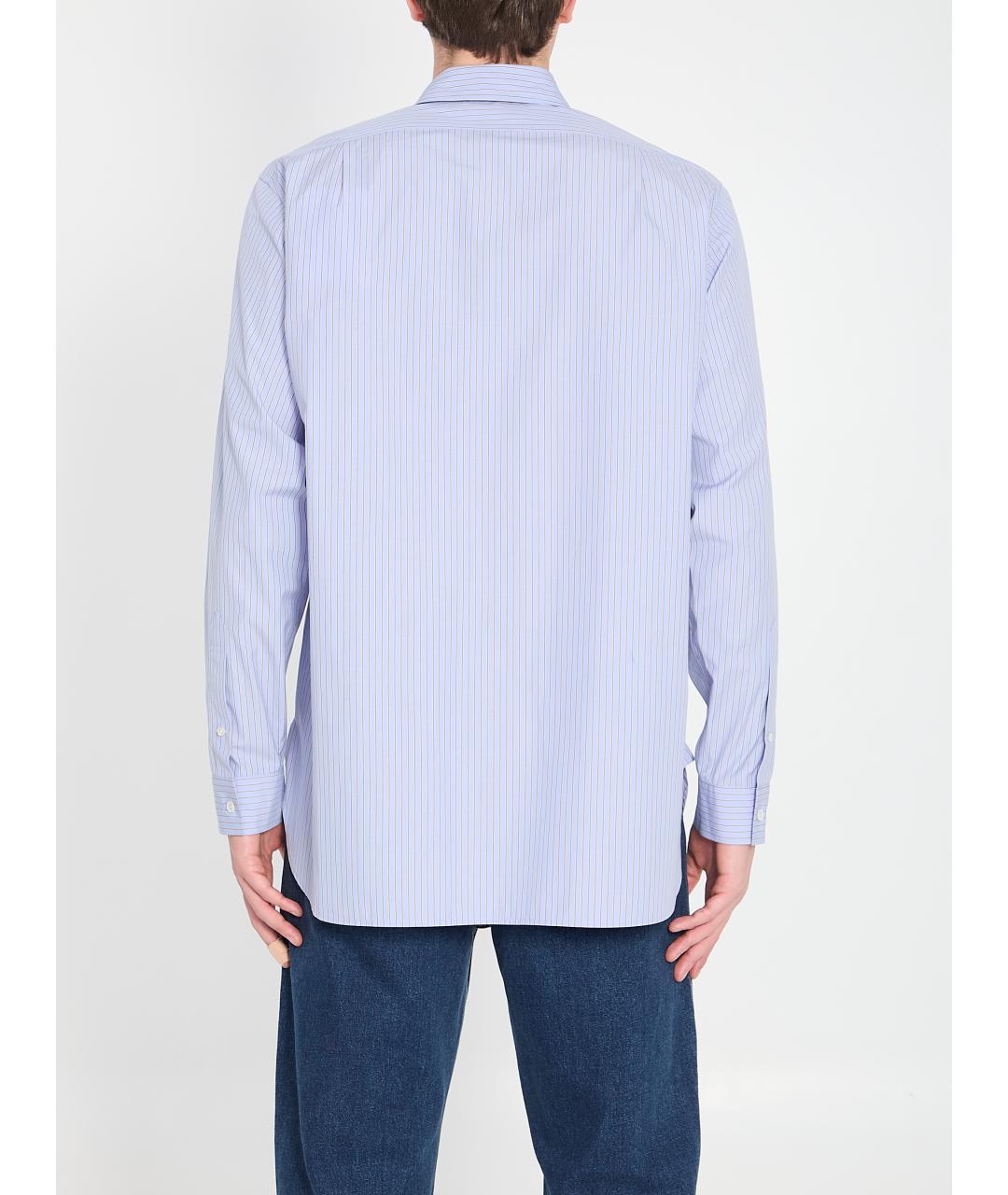 THE ROW Голубая хлопковая кэжуал рубашка, фото 3