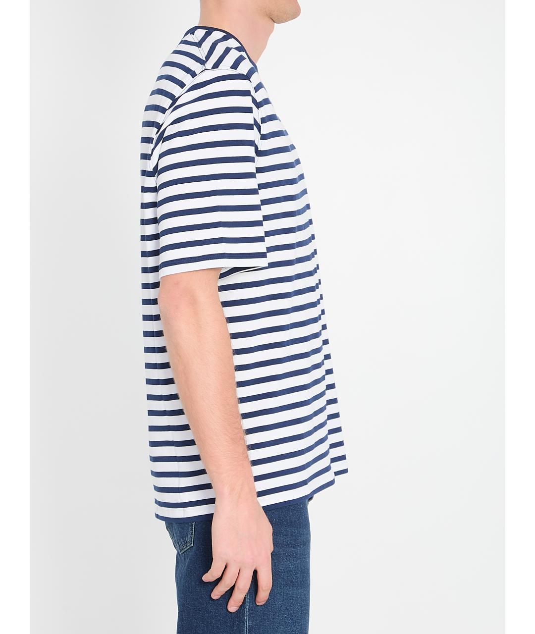 Ami Paris Синяя хлопковая футболка, фото 3