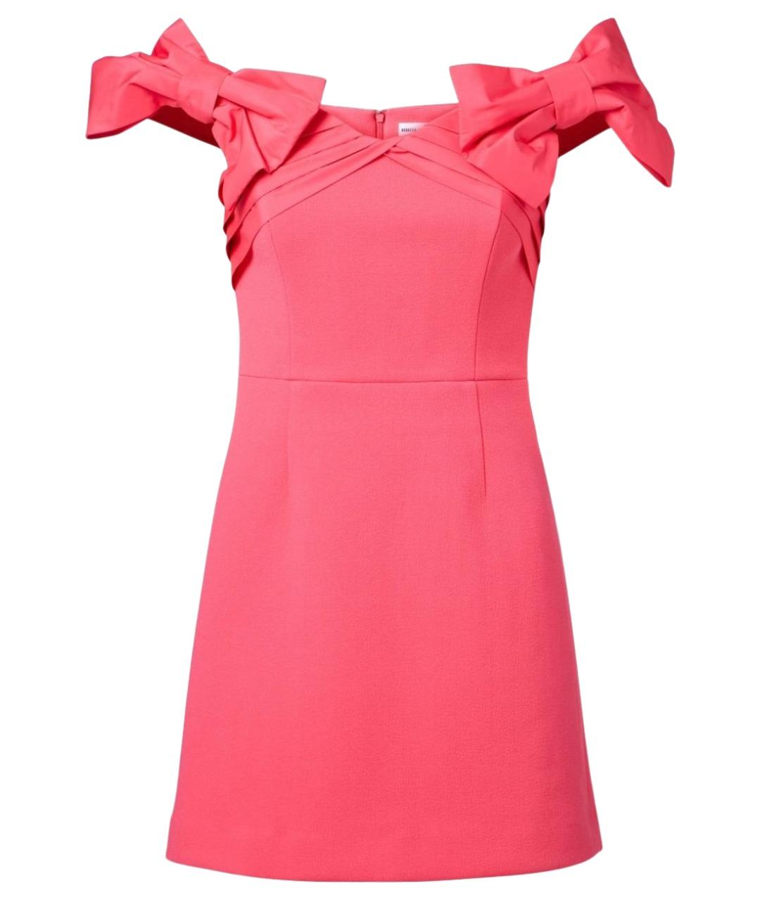 REBECCA VALLANCE Розовое полиэстеровое коктейльное платье, фото 1