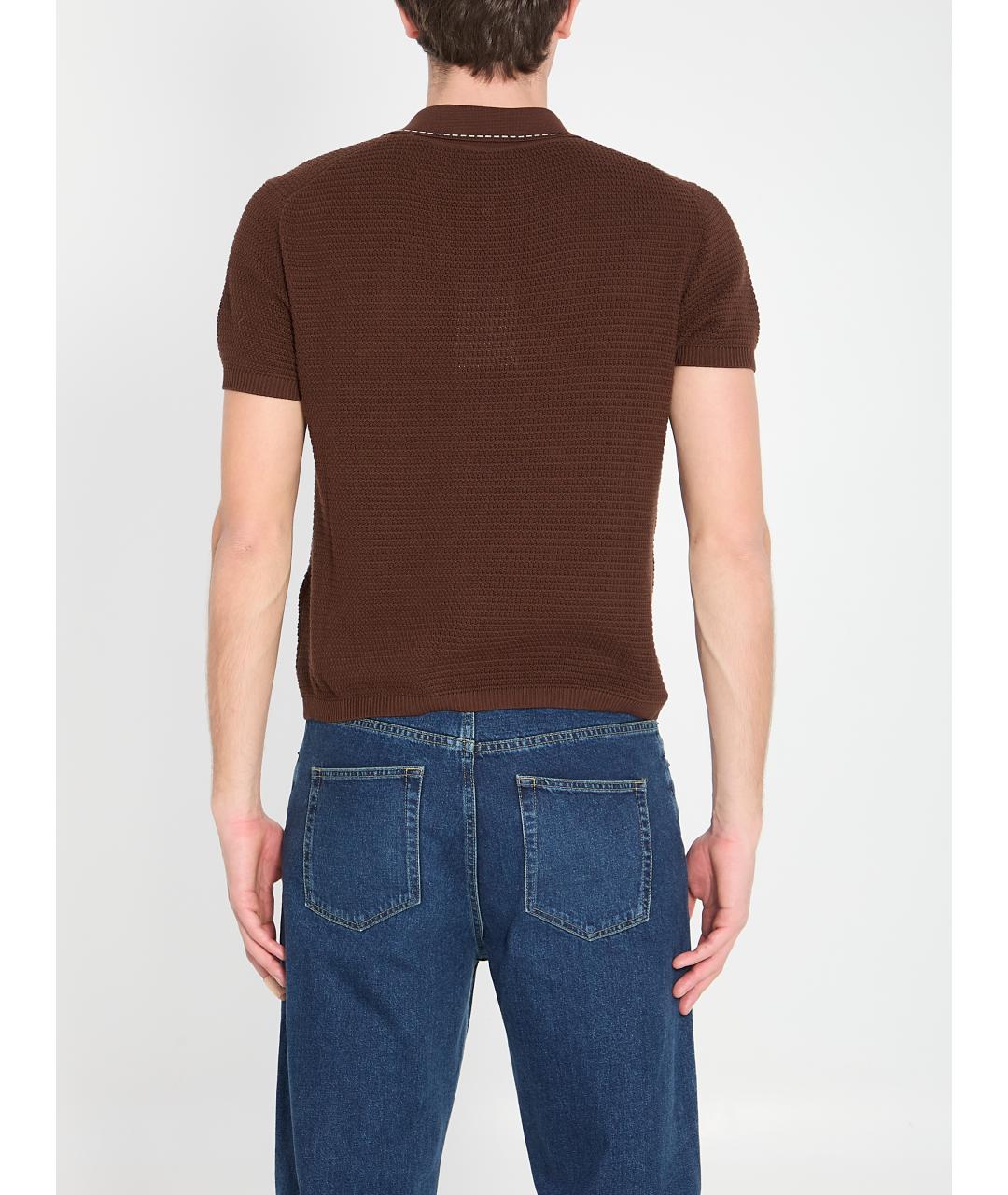 VERSACE Коричневый хлопковый кардиган, фото 4