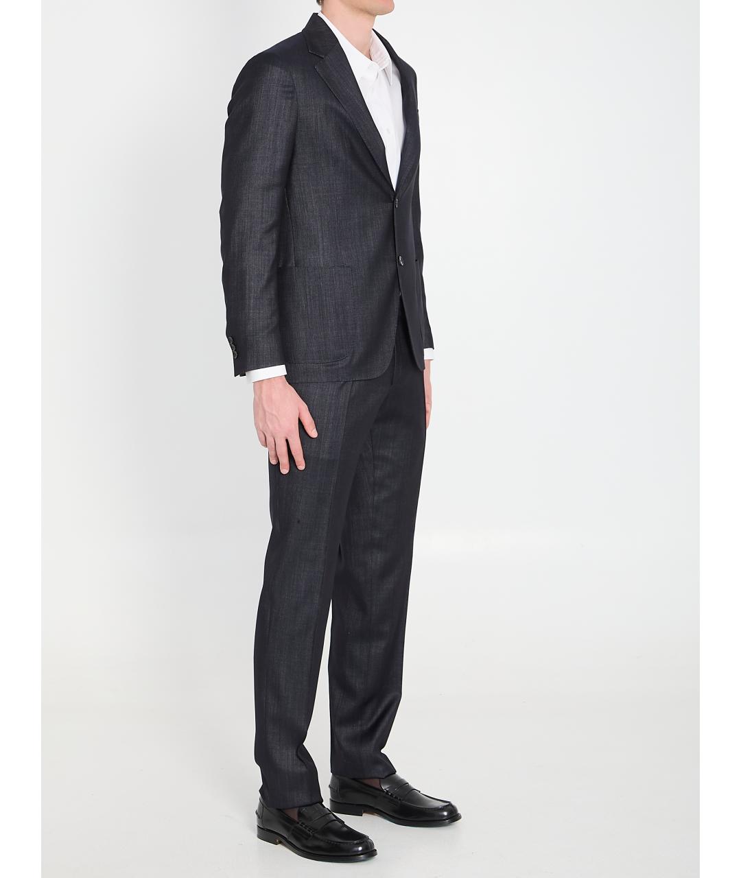 LARDINI Темно-синий классический костюм, фото 2